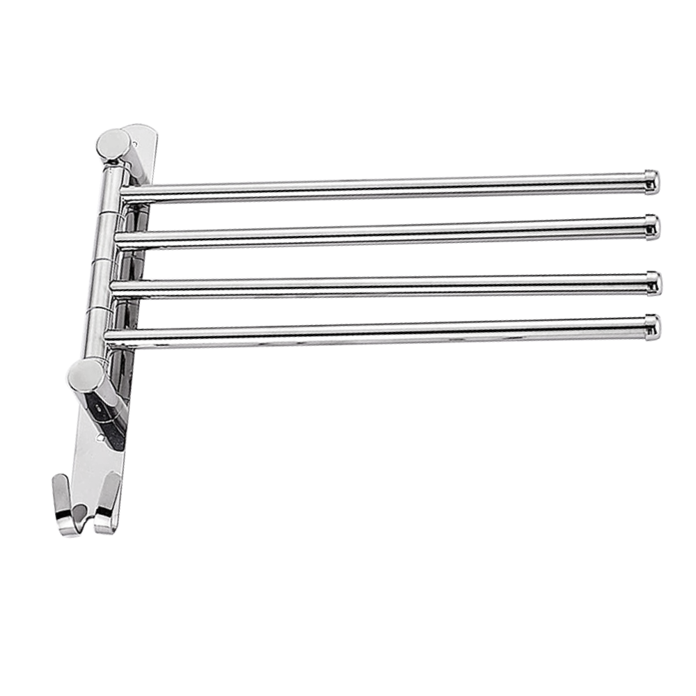 Törülközőtartó, ezüst, HOLDER