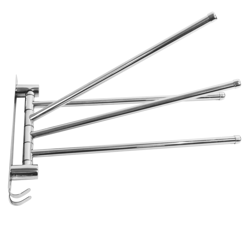 Törülközőtartó, ezüst, HOLDER