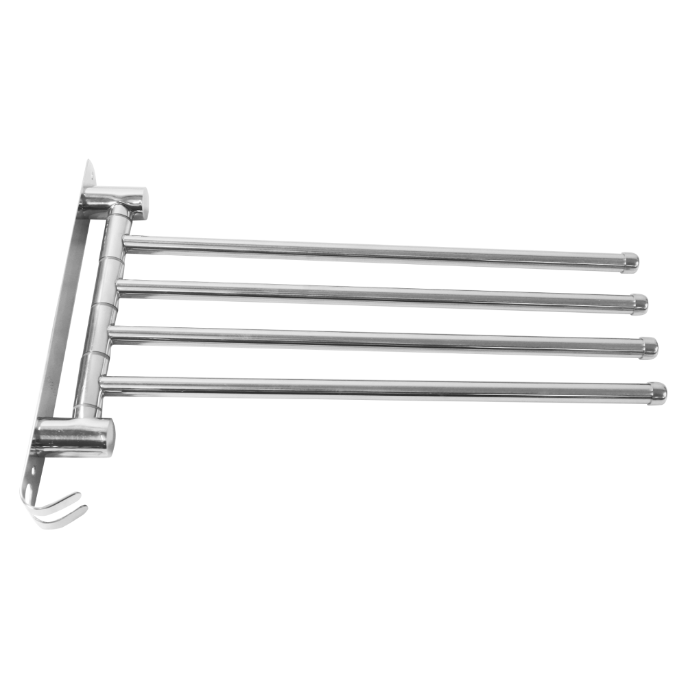 Törülközőtartó, ezüst, HOLDER