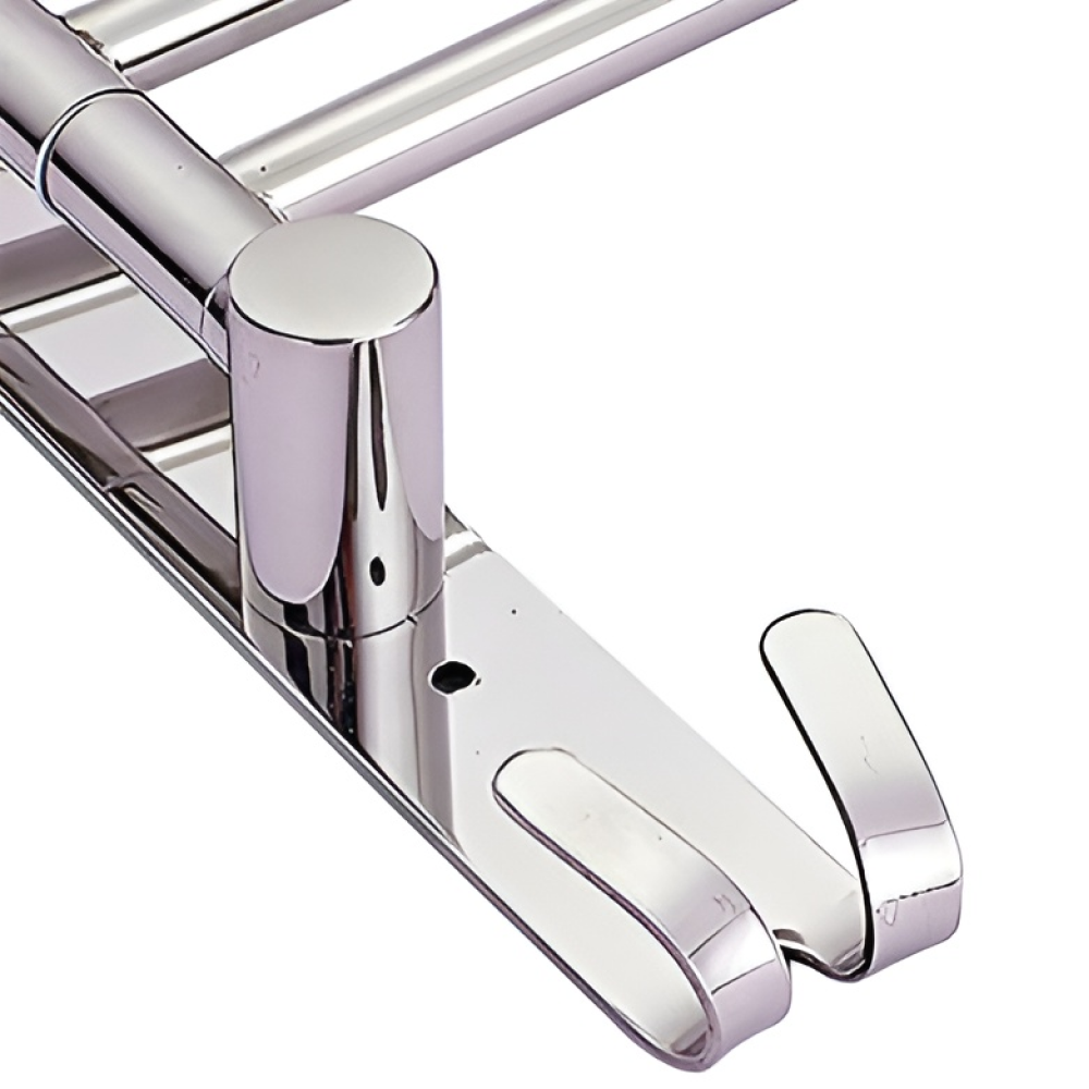 Törülközőtartó, ezüst, HOLDER