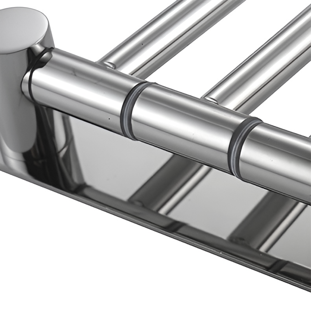 Törülközőtartó, ezüst, HOLDER