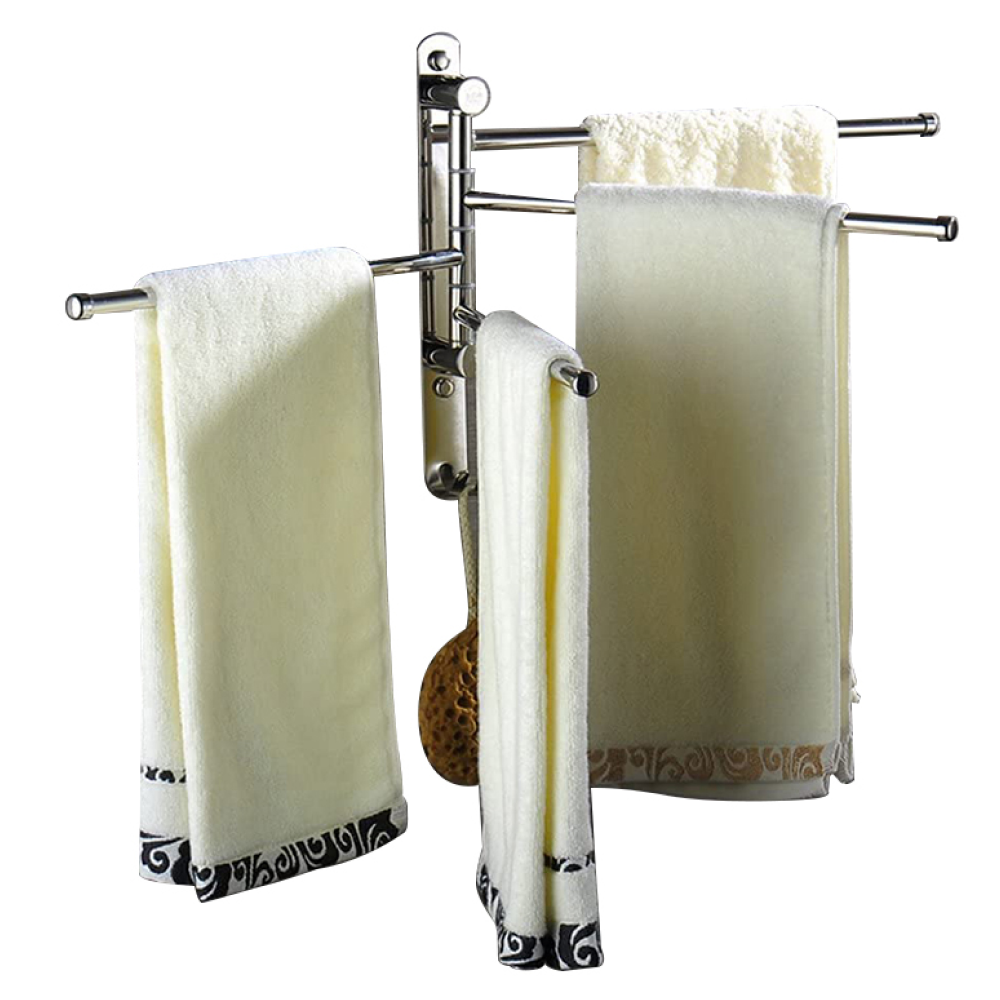 Törülközőtartó, ezüst, HOLDER