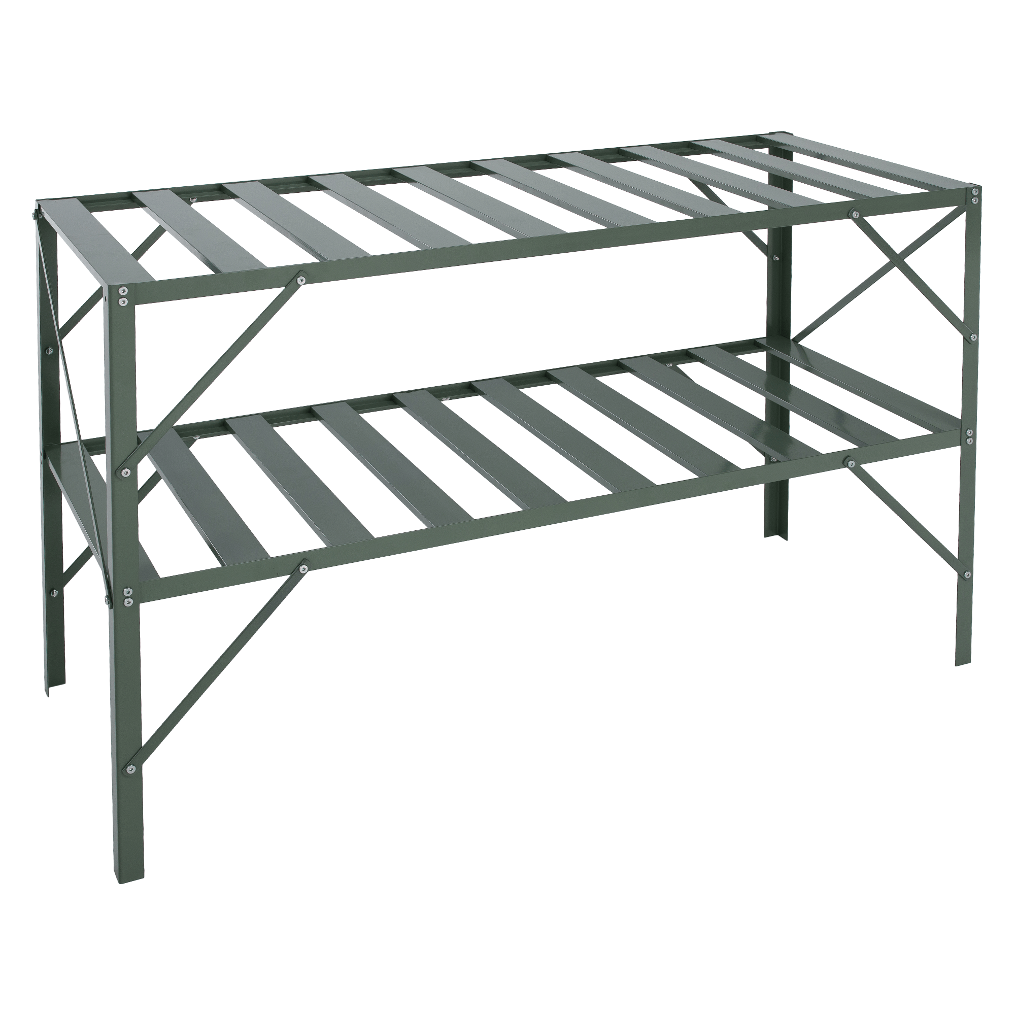 Regál do skleníka, zelená, DARZIN NEW TYP 2