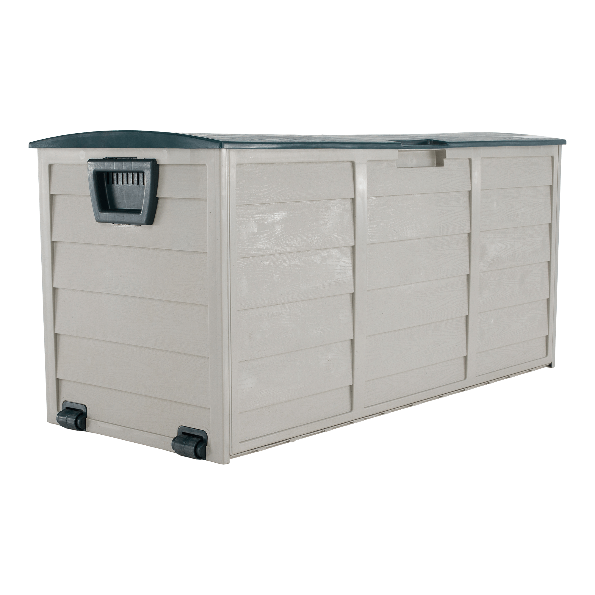 Kerti tárolódoboz, szürke/zöld, KORTEZ