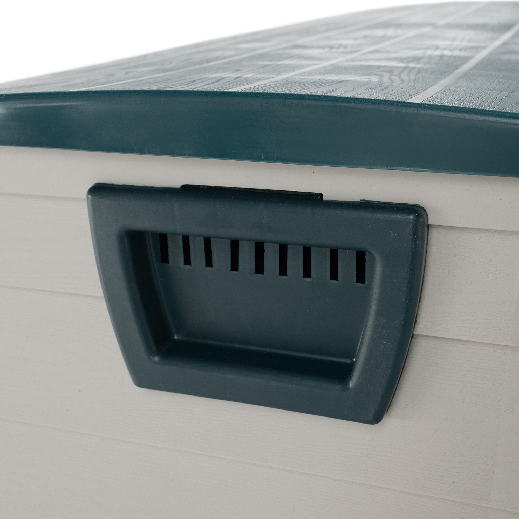 Kerti tárolódoboz, szürke/zöld, KORTEZ