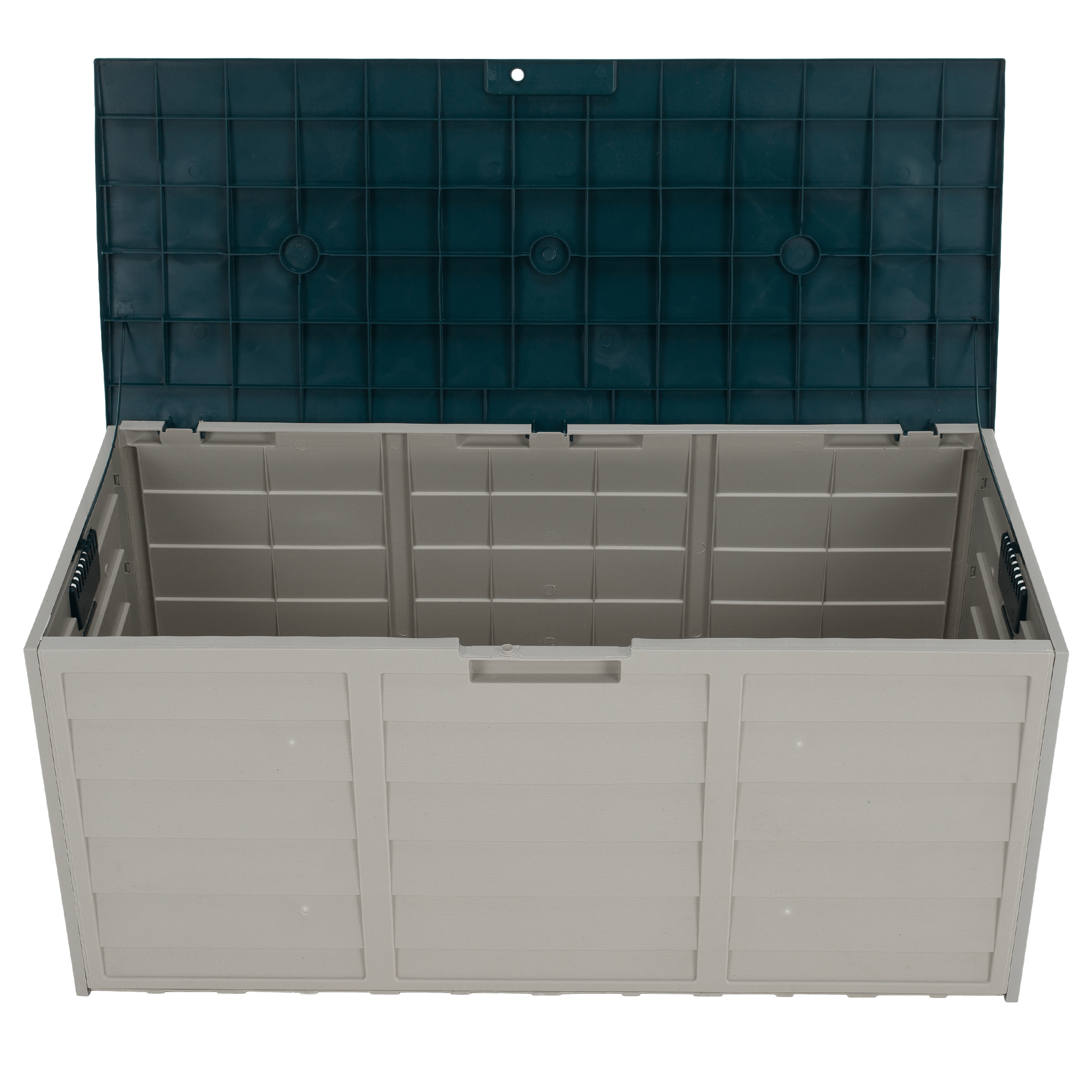 Kerti tárolódoboz, szürke/zöld, KORTEZ