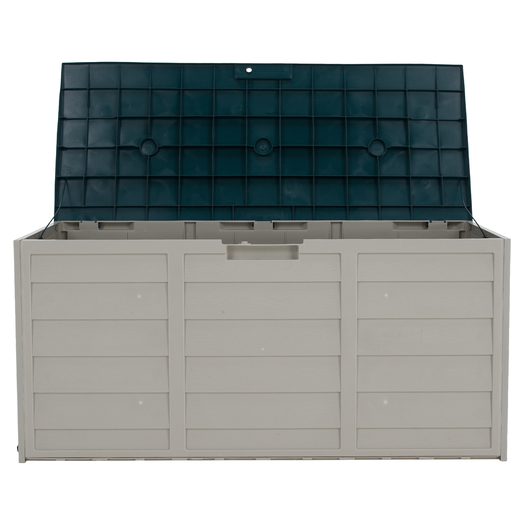 Kerti tárolódoboz, szürke/zöld, KORTEZ