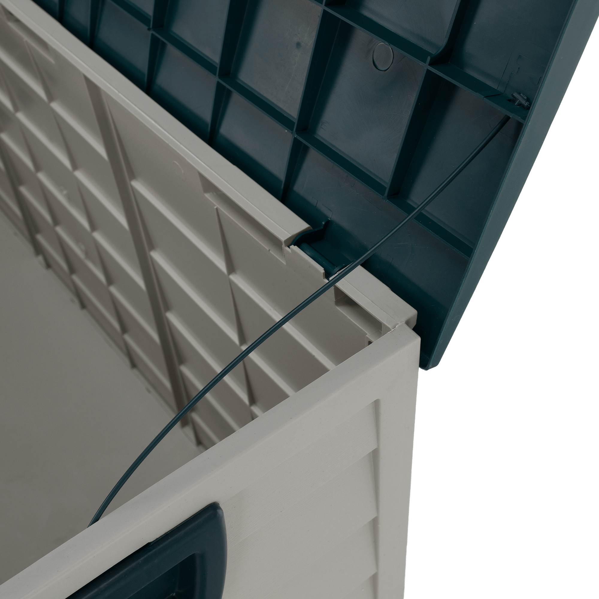 Kerti tárolódoboz, szürke/zöld, KORTEZ