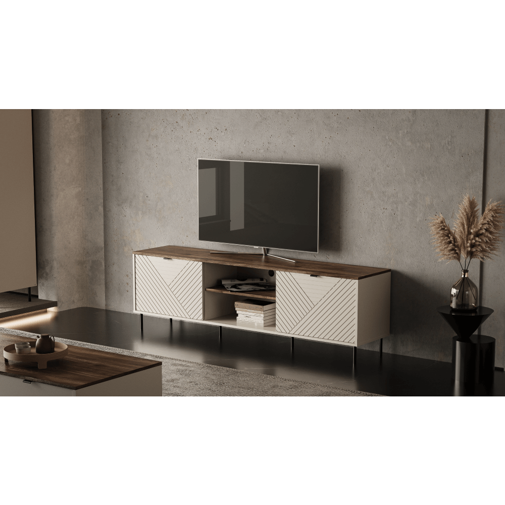 TV asztal, kasmír/castello tölgy, EYCO 2D/180