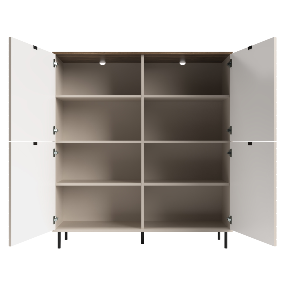 Regál, kašmír/dub castello, EYCO 4D