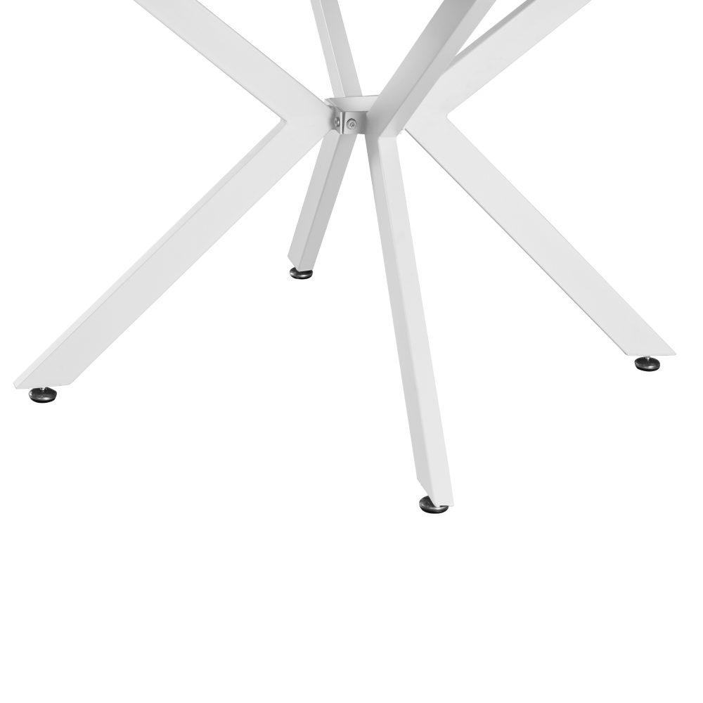 Kihúzható étkezőasztal, fehér, 100x100-140x75 cm, ABERO TYP 1 Kihúzható étkezőasztal, fehér, 100x100-140x75 cm, ABERO TYP 1