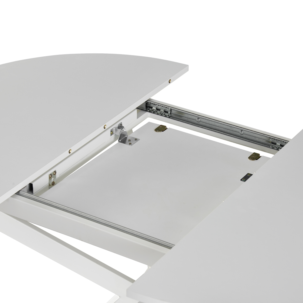 Kihúzható étkezőasztal, fehér, 100x100-140x75 cm, ABERO TYP 1 Kihúzható étkezőasztal, fehér, 100x100-140x75 cm, ABERO TYP 1