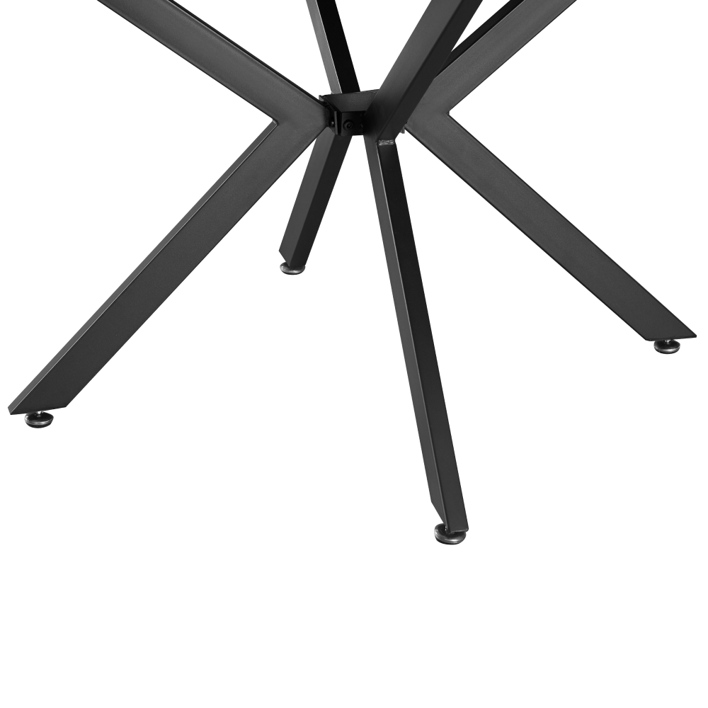 Jedálenský rozkladací stôl, čierna, 100x100-140x75 cm, ABERO TYP 1