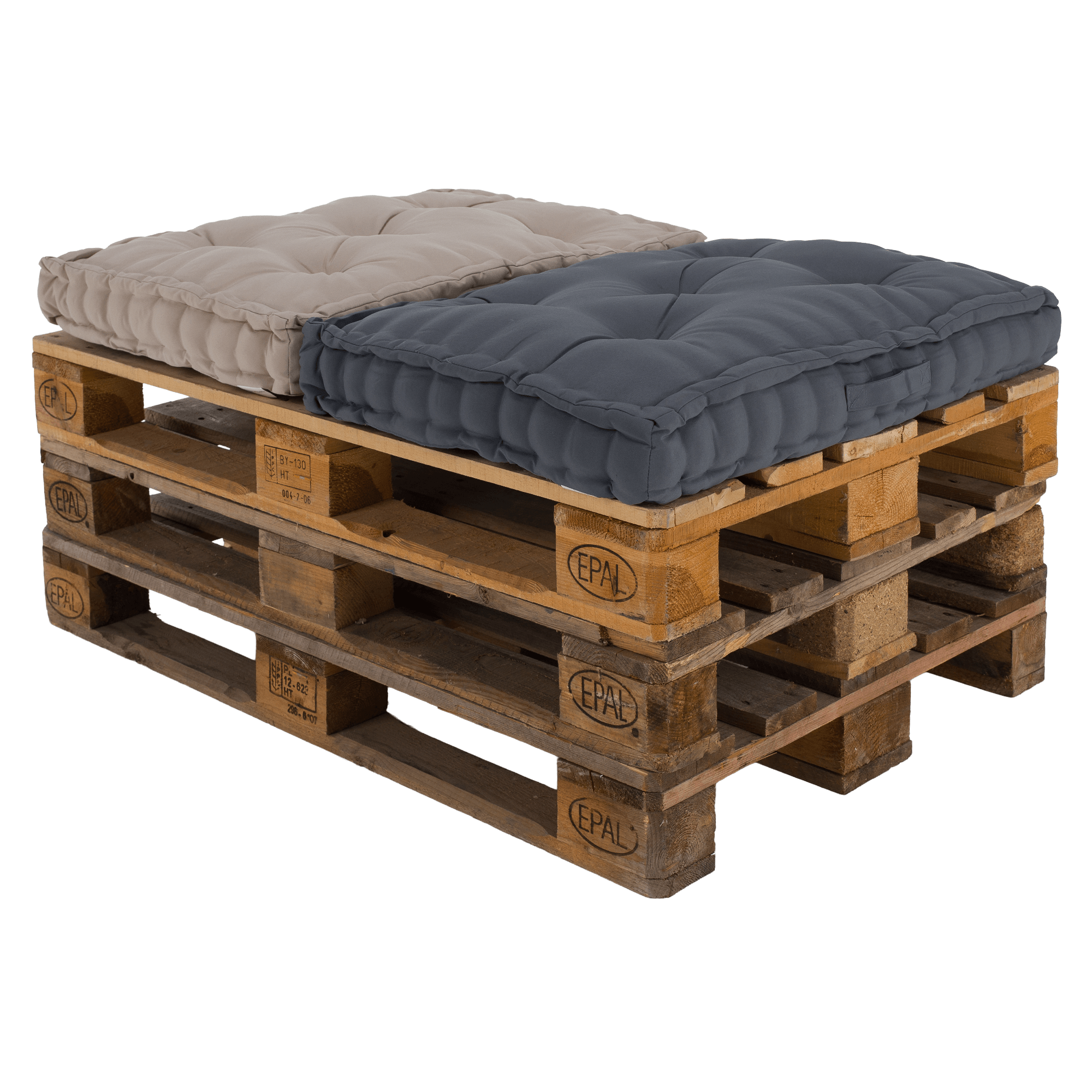 Vankúš na paletové sedenie, tmavosivá, LEGNO