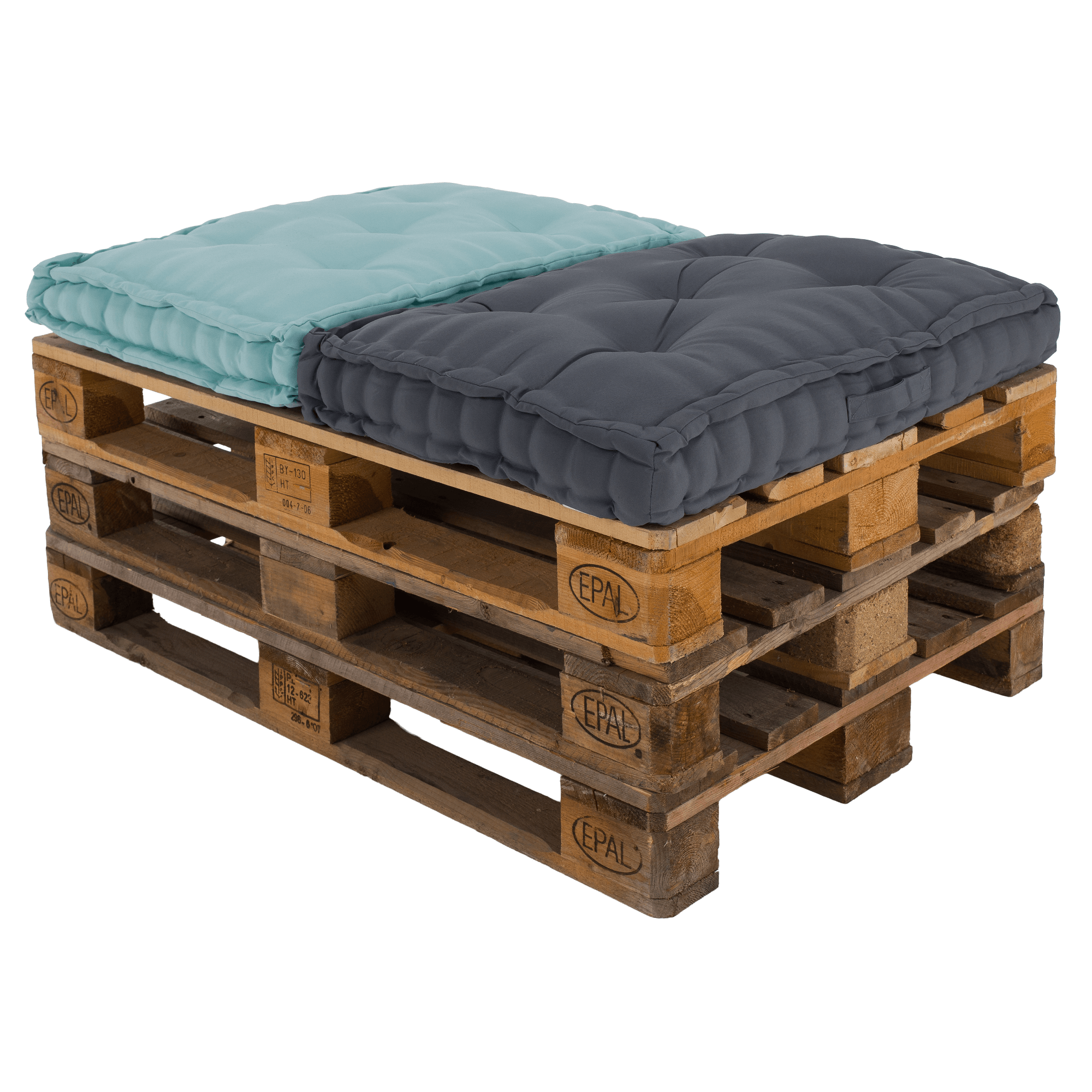 Vankúš na paletové sedenie, tmavosivá, LEGNO