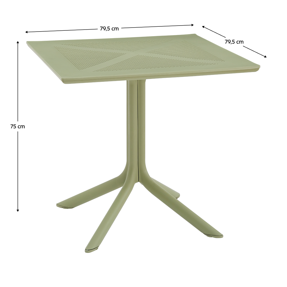 Kerti asztal, zöld, DENTON NEW