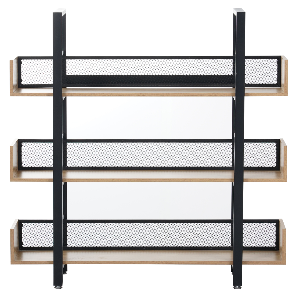 3 polcos polcállvány, tölgy/fekete, KILIS NEW TYP 1 3 polcos polcállvány, tölgy/fekete, KILIS NEW TYP 1