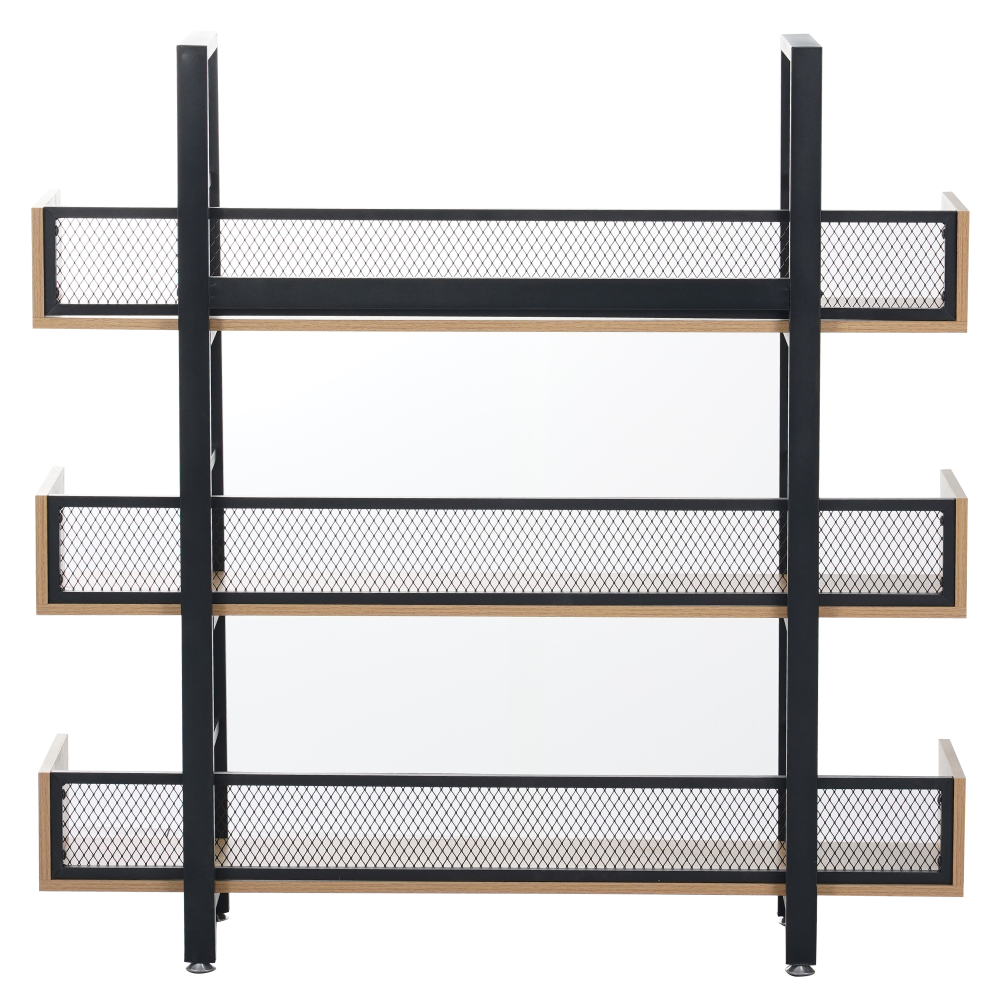 3 polcos polcállvány, tölgy/fekete, KILIS NEW TYP 1 3 polcos polcállvány, tölgy/fekete, KILIS NEW TYP 1