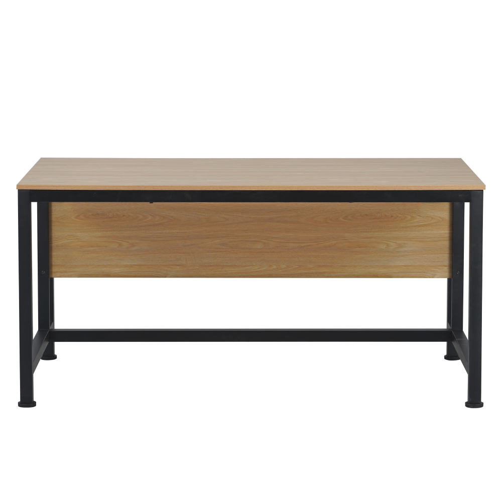 Písací stôl, dub/čierna, 150x80 cm, KILIS NEW