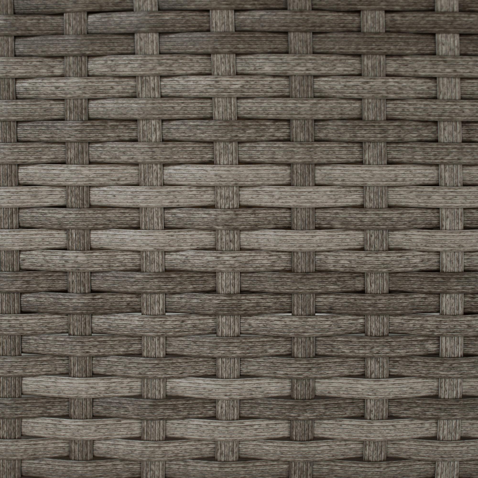 Kerti rattan szett, szürke/természetes/krémszínű, DEBRA