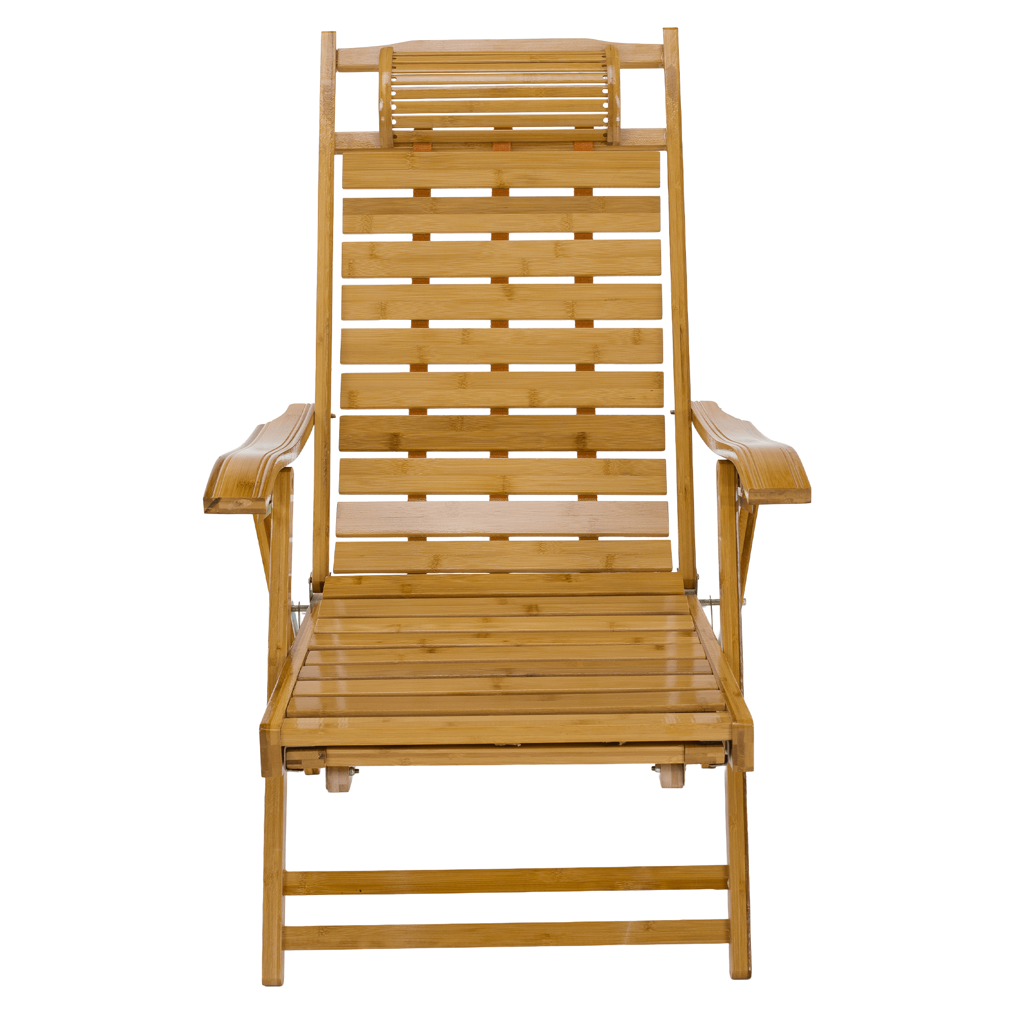 Kerti állítható szék, természetes, bambusz, URSEL