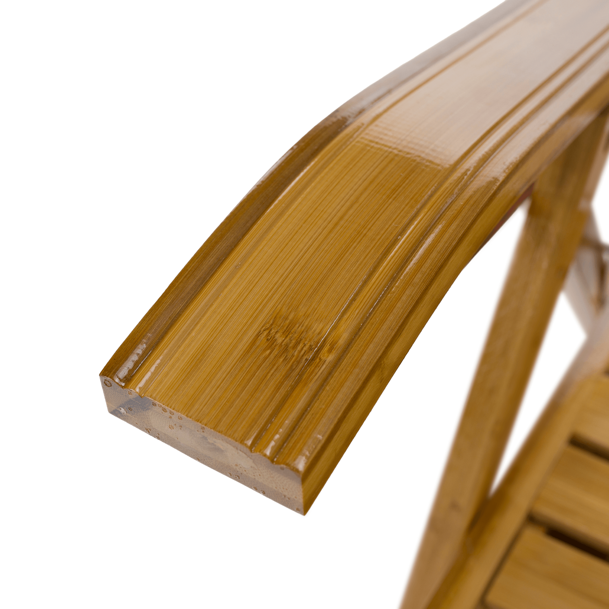 Kerti állítható szék, természetes, bambusz, URSEL