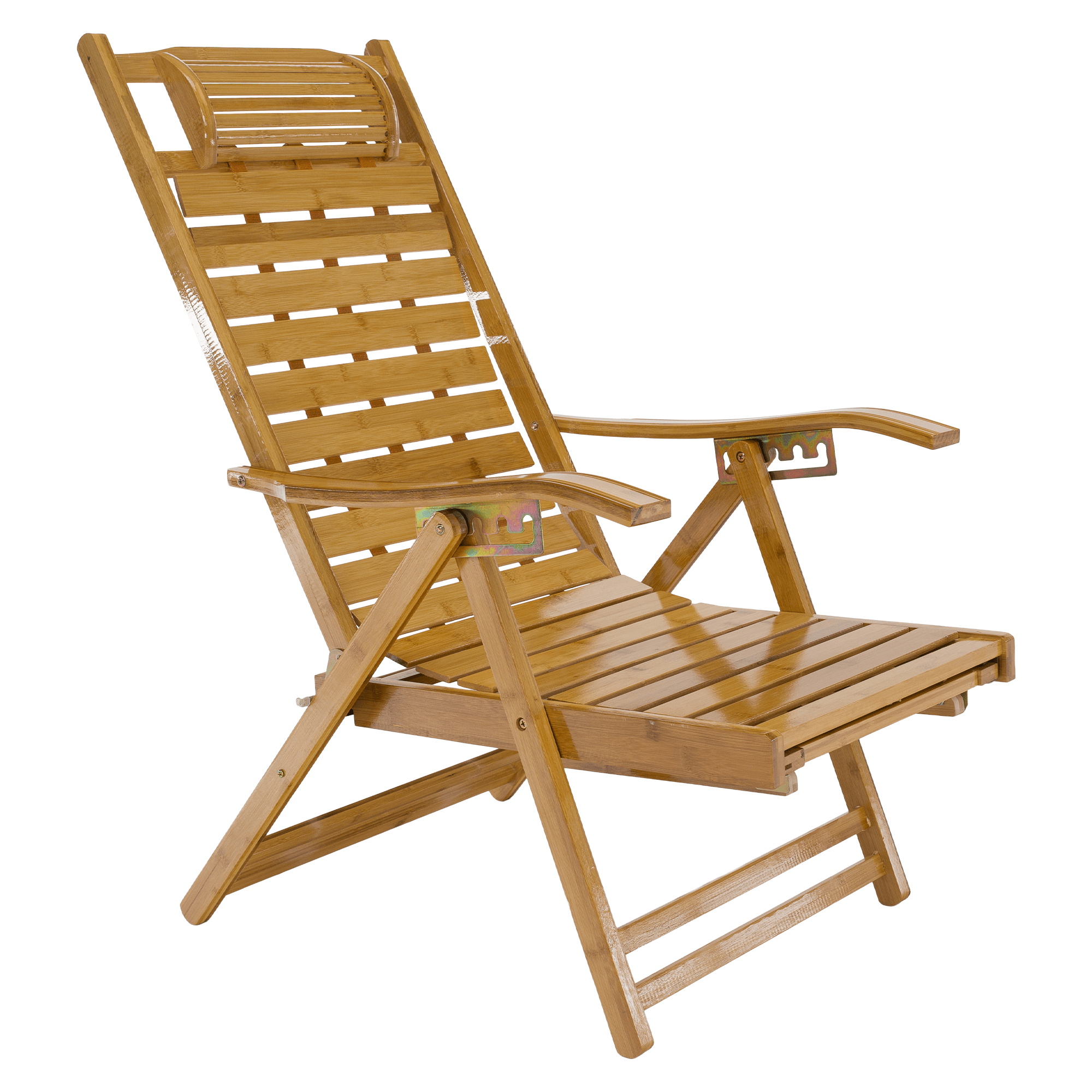 Kerti állítható szék, természetes, bambusz, URSEL