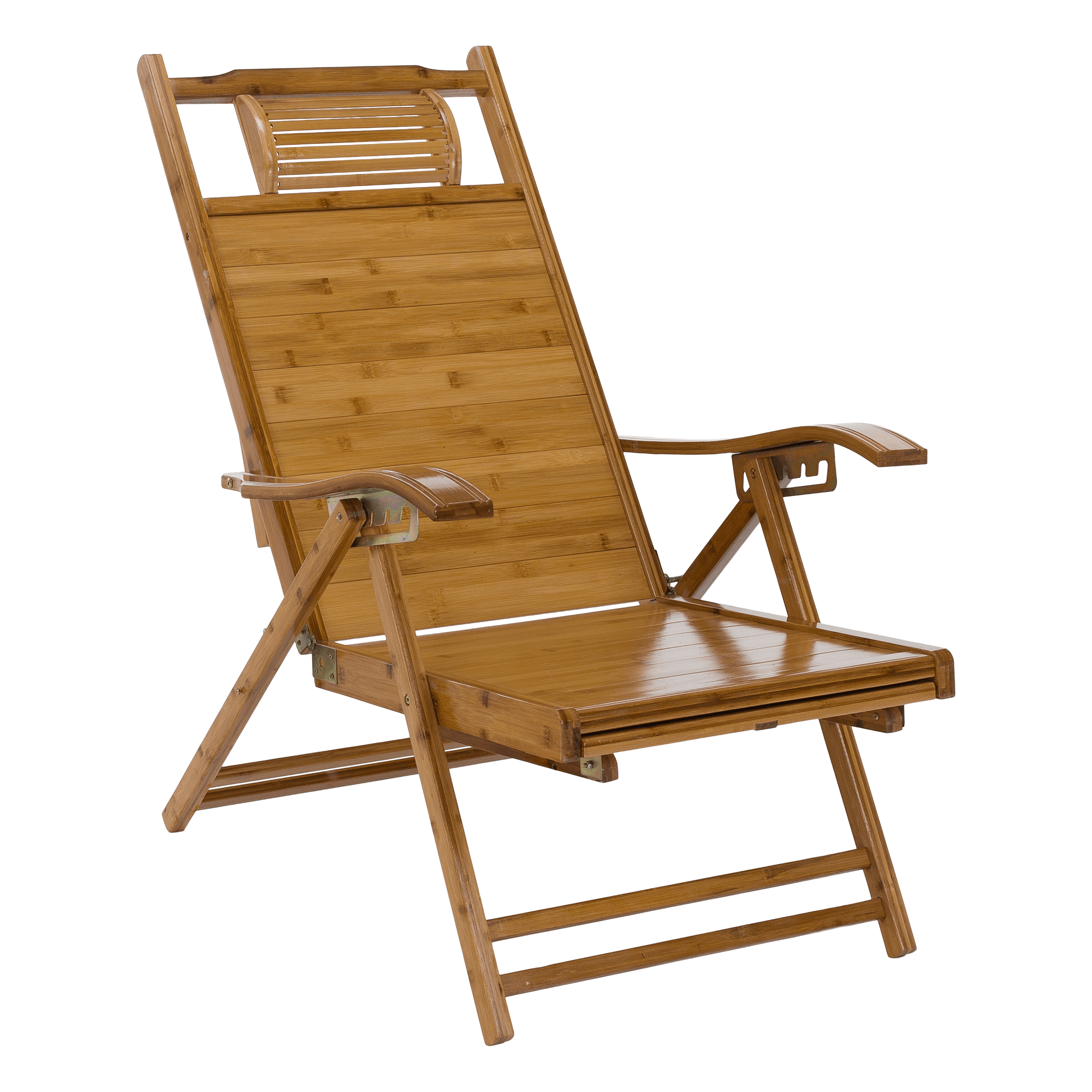 Kerti állítható szék, természetes, bambusz, VARDON