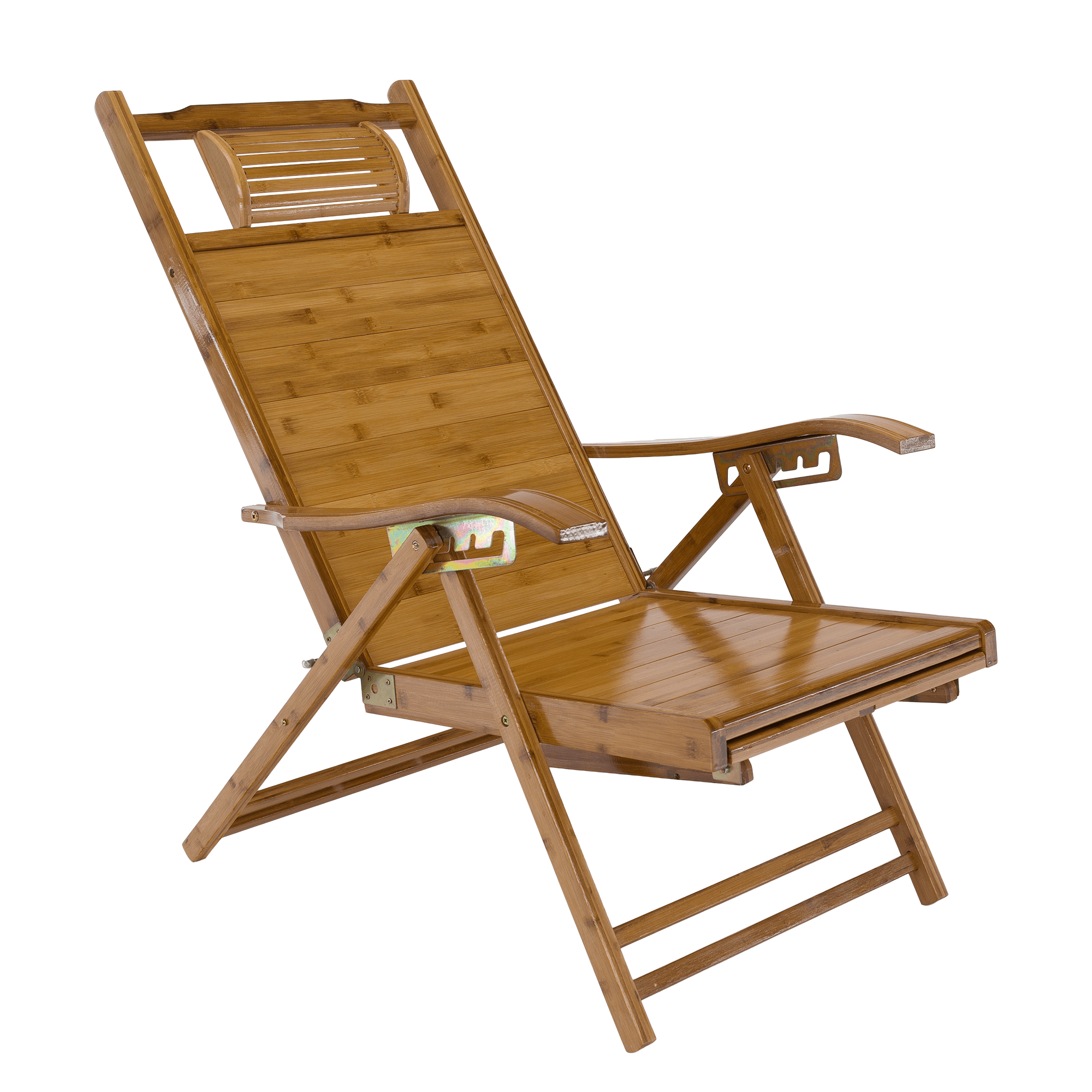 Kerti állítható szék, természetes, bambusz, VARDON