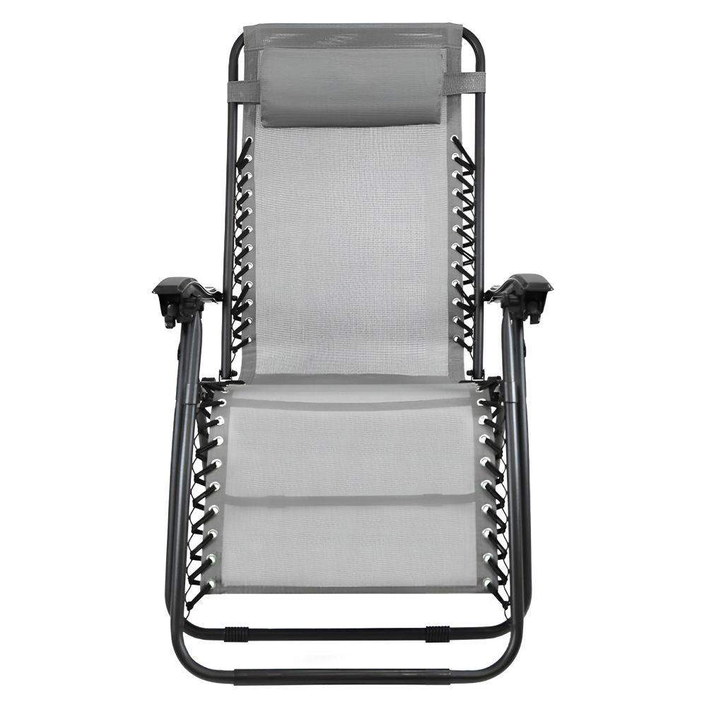 Kerti állítható szék, világosszürke, GERALD NEW