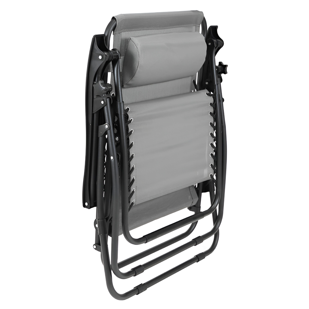 Kerti állítható szék, világosszürke, GERALD NEW