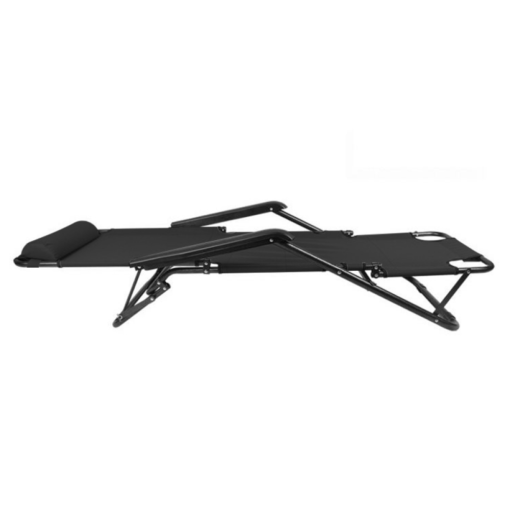 Kerti állítható szék, fekete, REGED