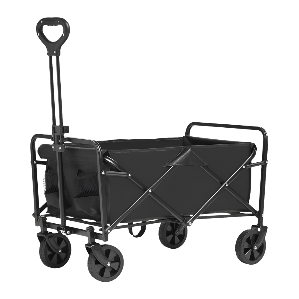 Kerti kocsi, összecsukható, fekete, KARIL Kerti kocsi, összecsukható, fekete, KARIL