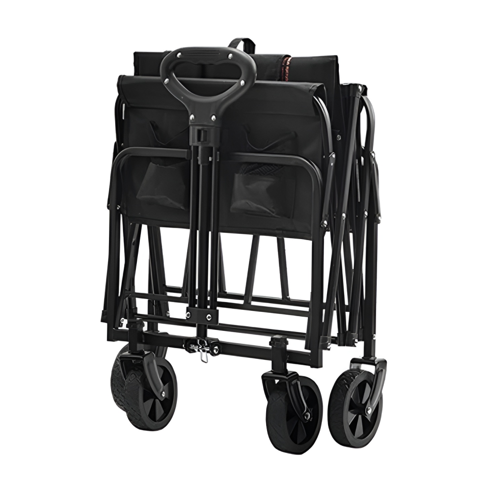 Kerti kocsi, összecsukható, fekete, KARIL Kerti kocsi, összecsukható, fekete, KARIL