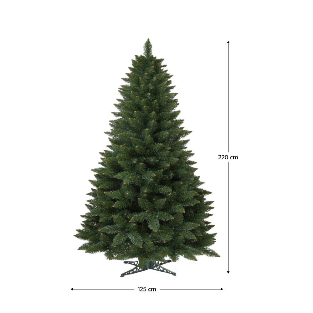 Vianočný stromček so stojanom, zelená, 220 cm, CHRISTEE 11