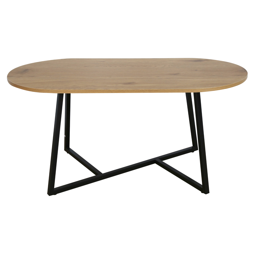 Dohányzóasztal, tölgy/fekete, FREMONT Dohányzóasztal, tölgy/fekete, FREMONT