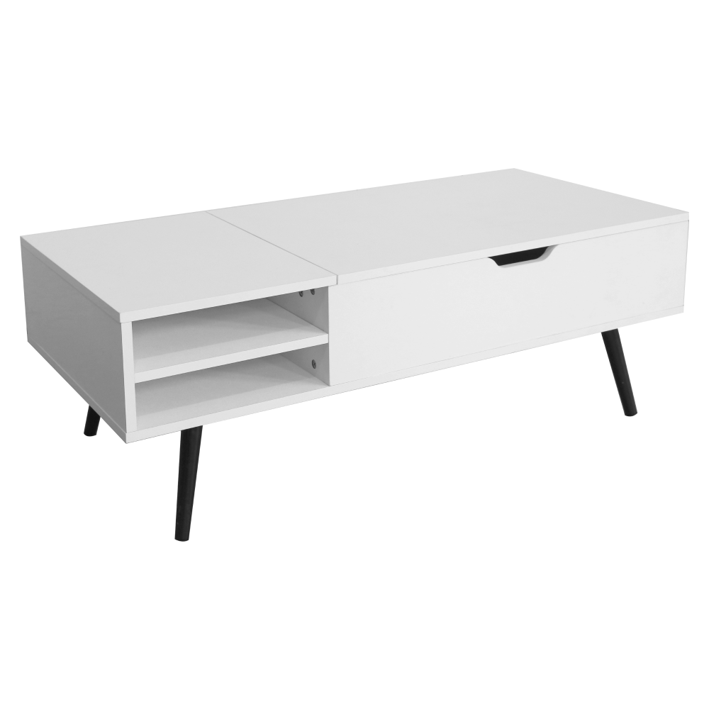 Konferenčný stolík, biela, ARALYN