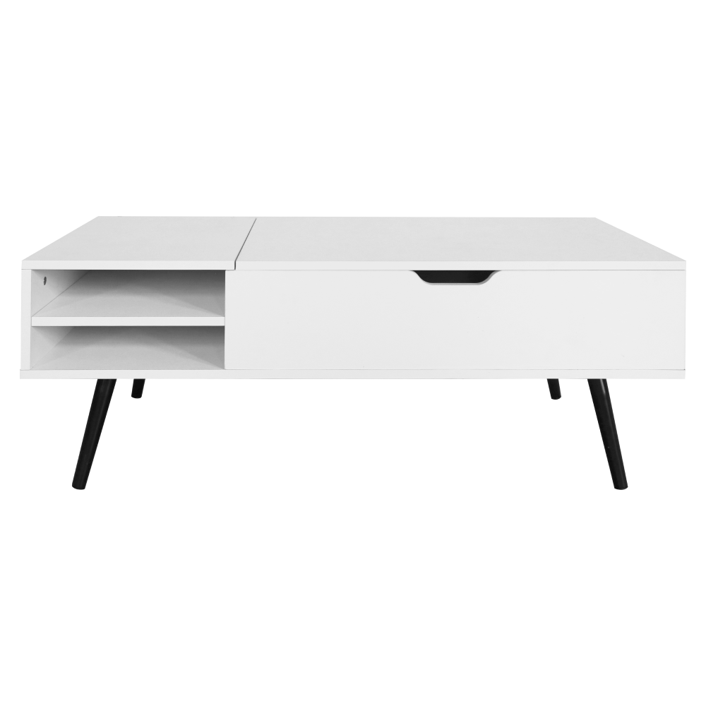 Konferenčný stolík, biela, ARALYN