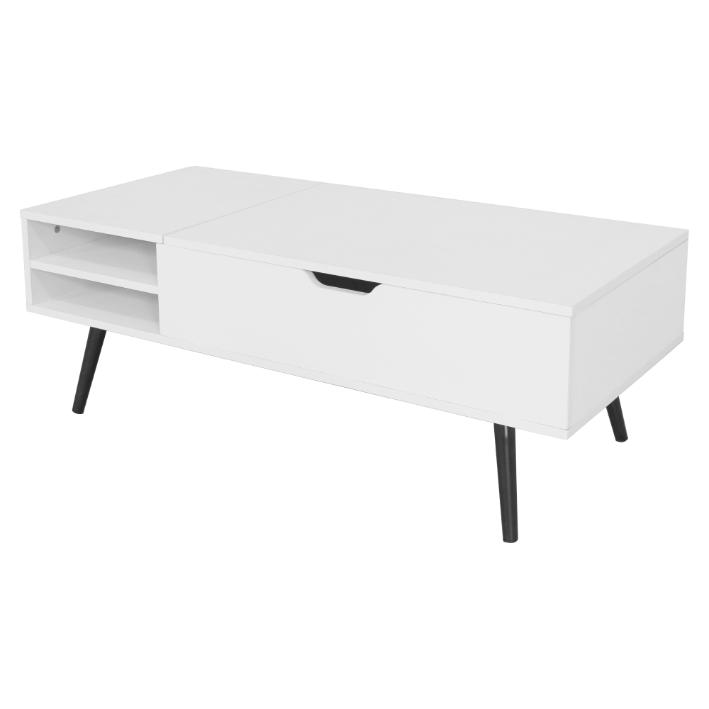 Konferenčný stolík, biela, ARALYN