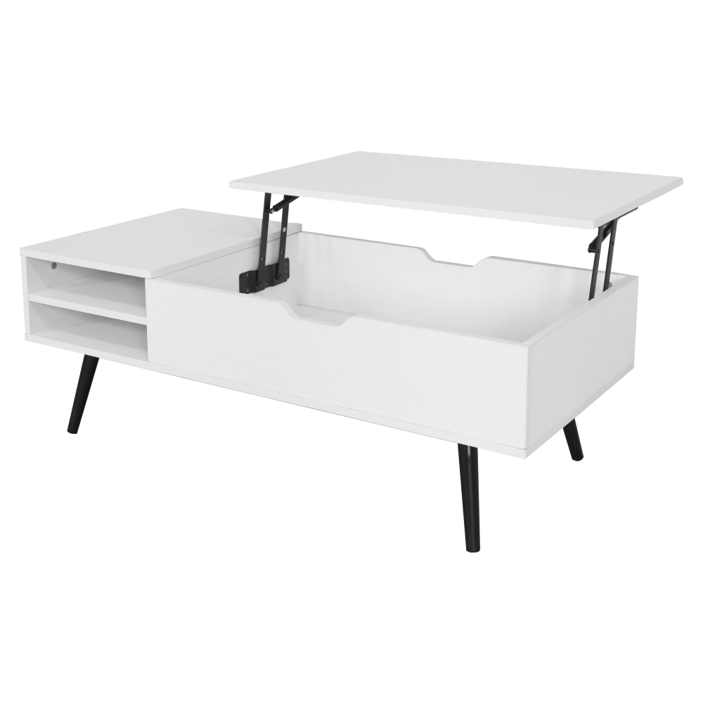 Konferenčný stolík, biela, ARALYN