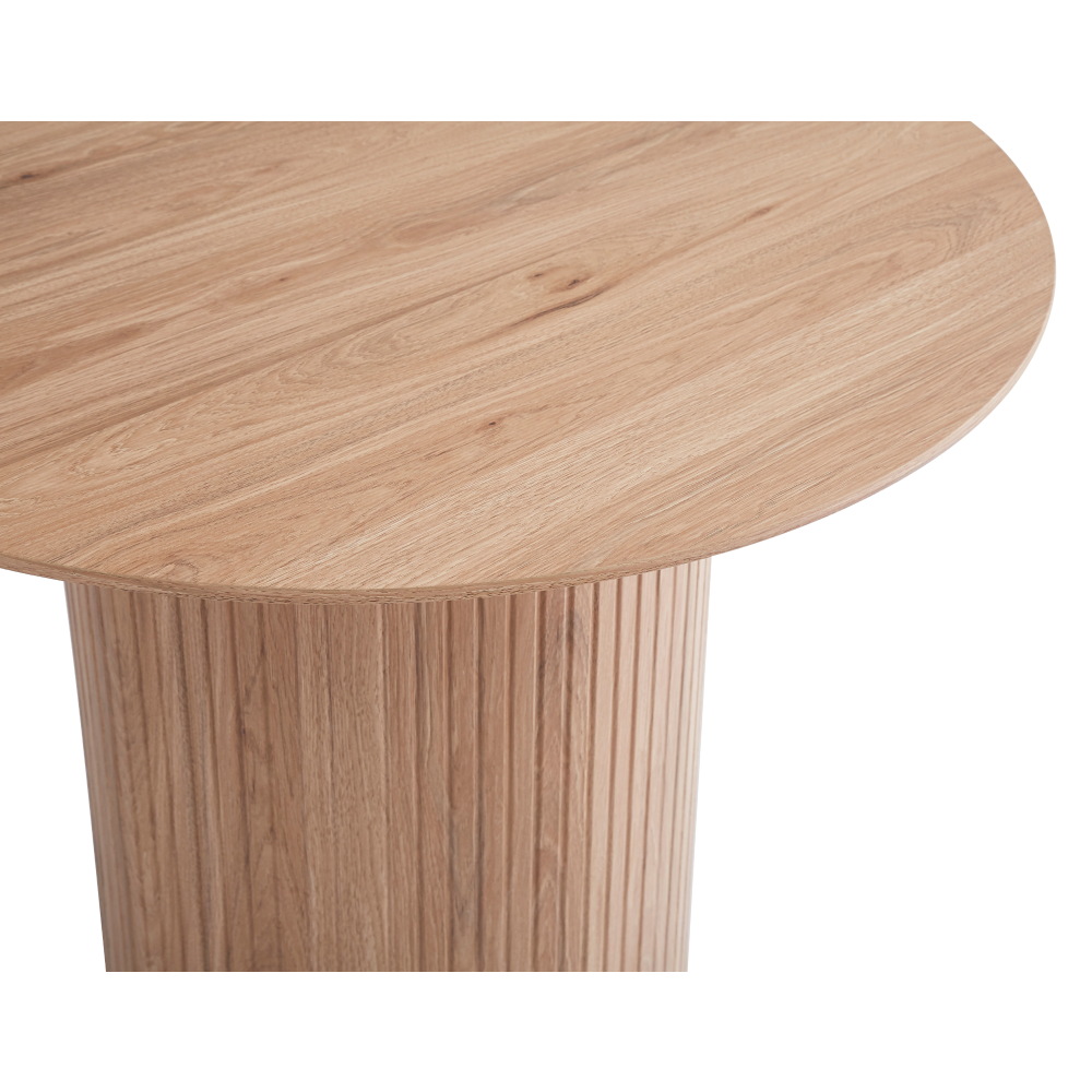 Jedálenský stôl, dub, priemer 100 cm, PAOLO