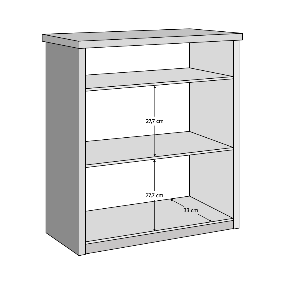 Komód, antracit/cremona tölgy, ADAPO ADP04