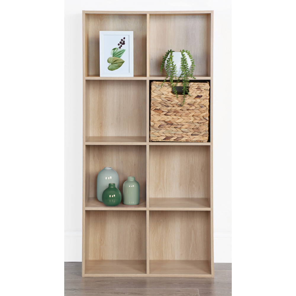 Polcos szekrény, természetes tölgy, SANDE Polcos szekrény, természetes tölgy, SANDE