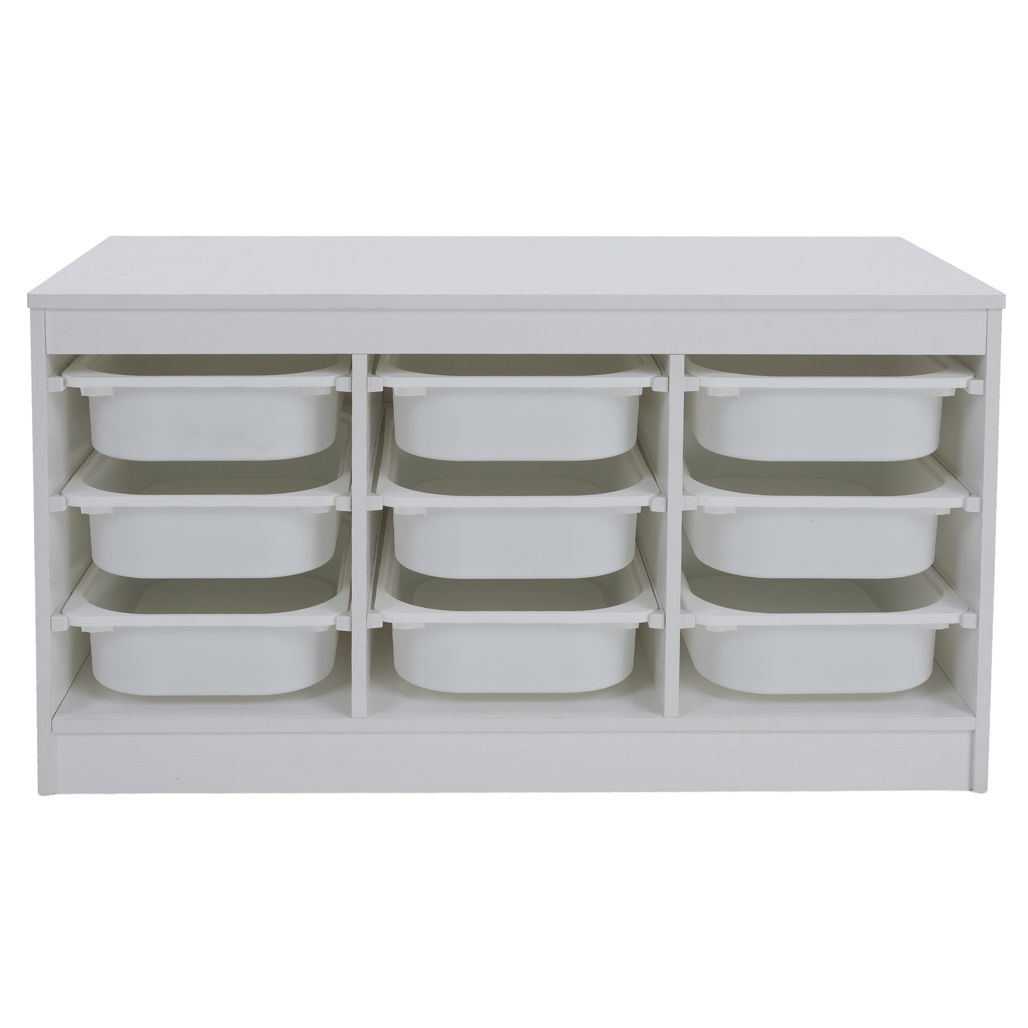 Rendszerező tárolódobozokkal, fehér, TRIMAL Rendszerező tárolódobozokkal, fehér, TRIMAL