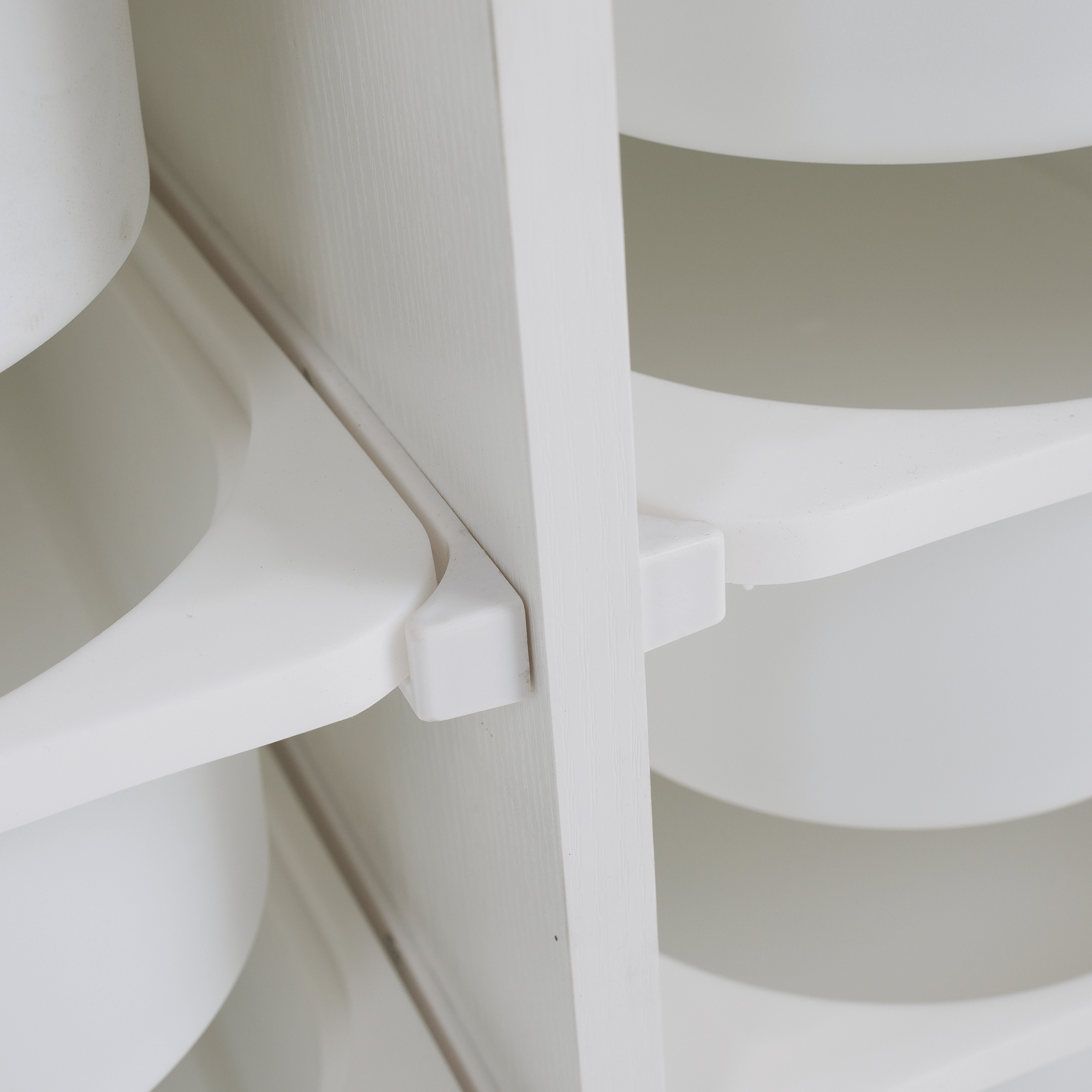 Rendszerező tárolódobozokkal, fehér, TRIMAL Rendszerező tárolódobozokkal, fehér, TRIMAL