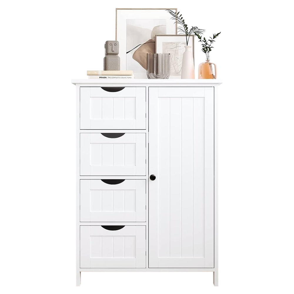 Szekrény/polcállvány, fehér, STORMI Szekrény/polcállvány, fehér, STORMI