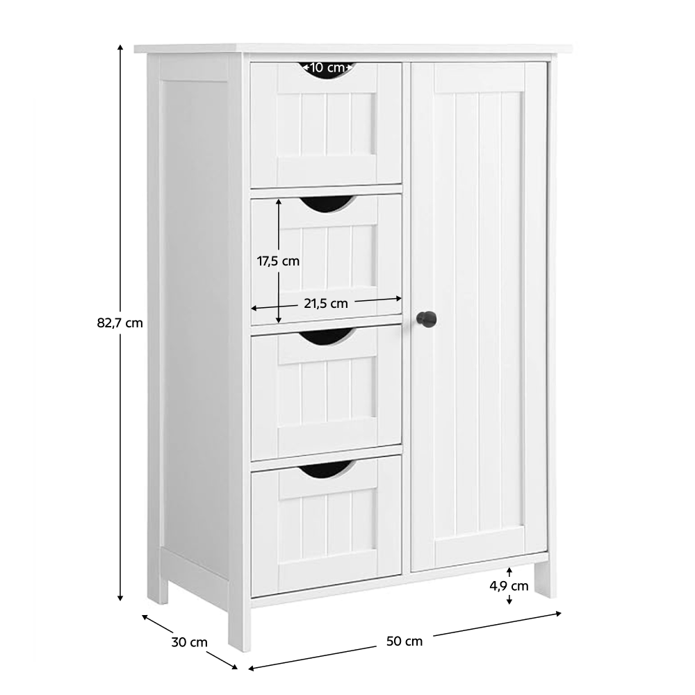 Szekrény/polcállvány, fehér, STORMI Szekrény/polcállvány, fehér, STORMI