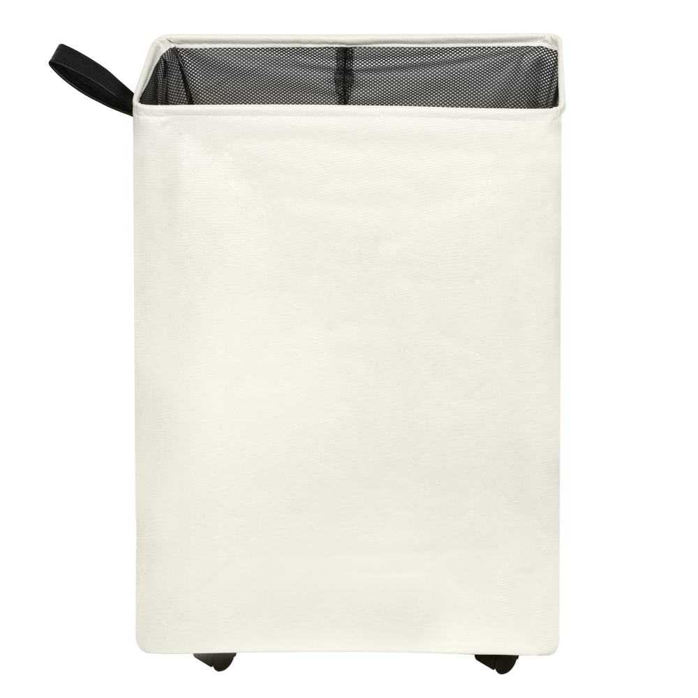 Összecsukható szennyestartó kerekekkel, bézs, PRIOR