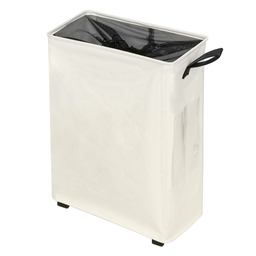 Összecsukható szennyestartó kerekekkel, bézs, PRIOR