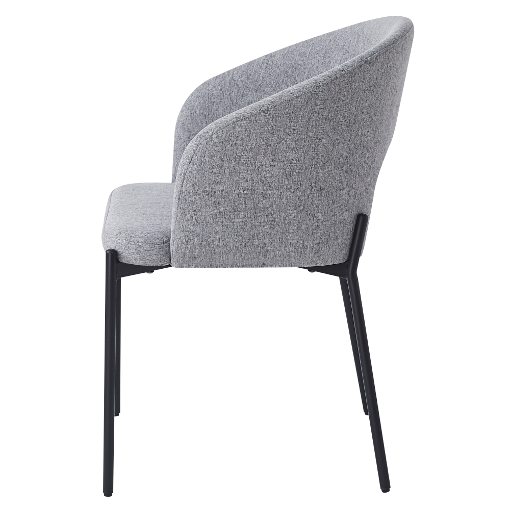 Jedálenská stolička, sivá/čierna, LONKA